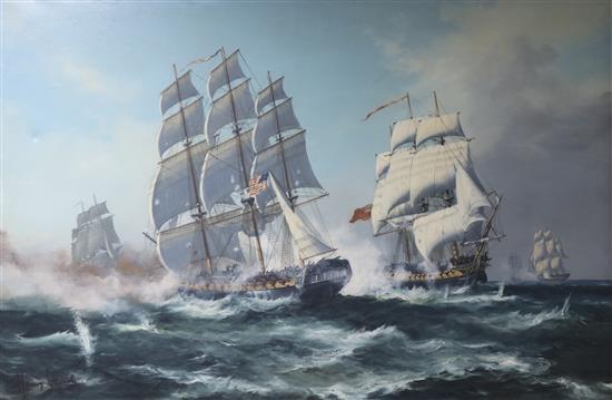 Henry French The War of 1812, 60 x 90cm.